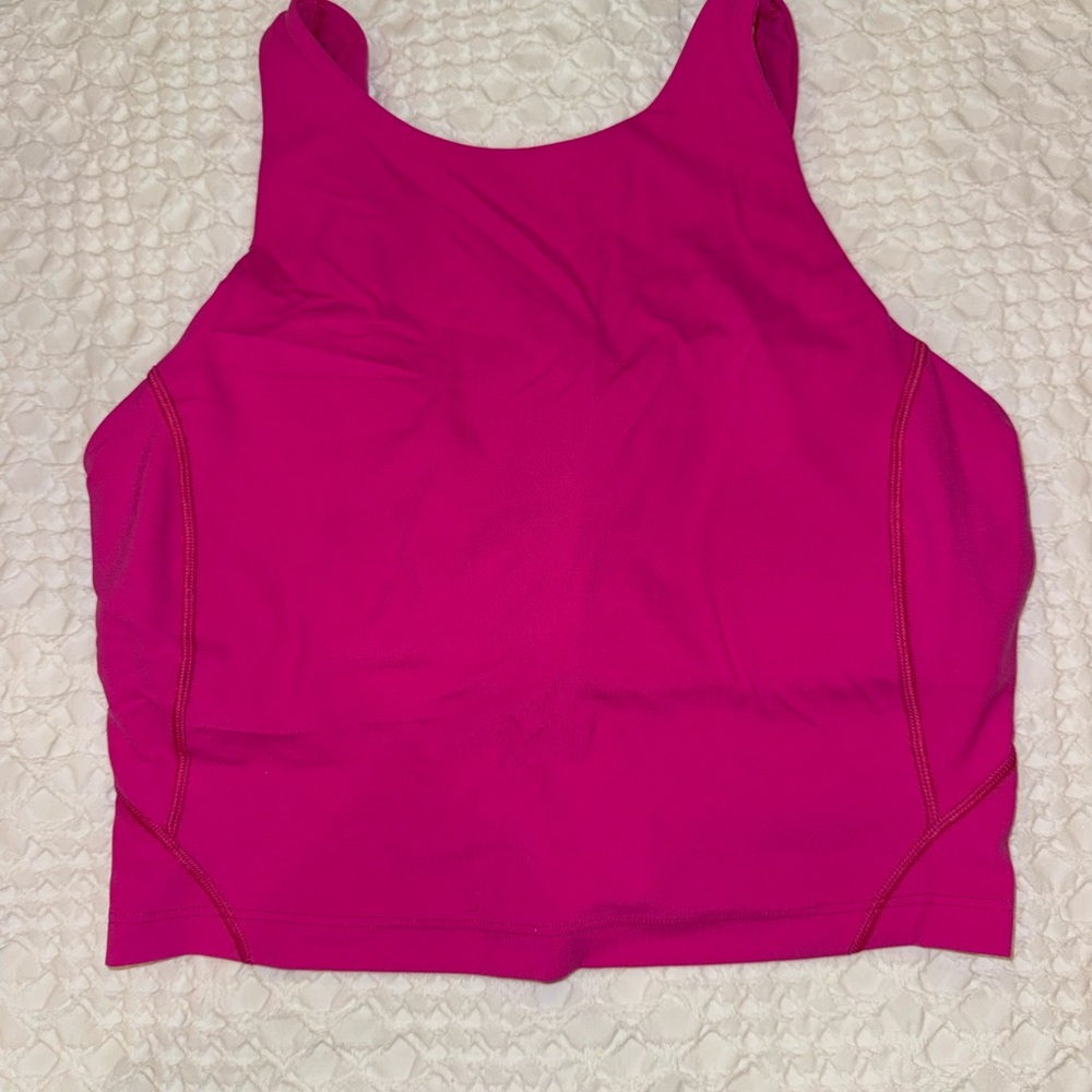 lululemon athletica Sonic Pink High Neck Align Tank Top size 8